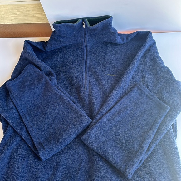 Patagonia Capilene Pullover 1/4 Zip Fleece Long Sleeve Sweater Mens Size L Blue. - Picture 3 of 16